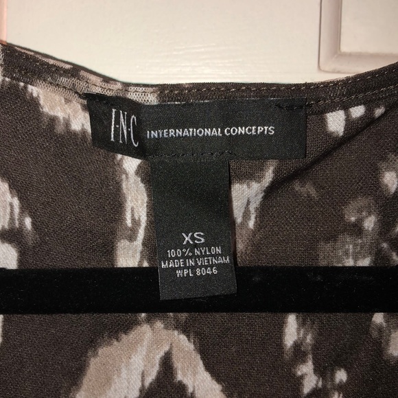 Brown Itkat Print Dress - Picture 8 of 8